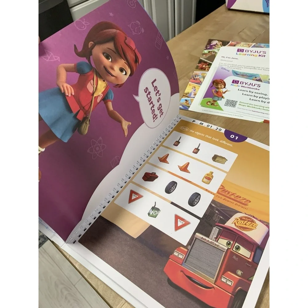 BYJUS Disney Learning Kit Pre K Intro Edition With Osmo Base & Magic Workbooks